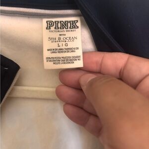 Victoria's Secret Pink Jacket - Navy and Cream